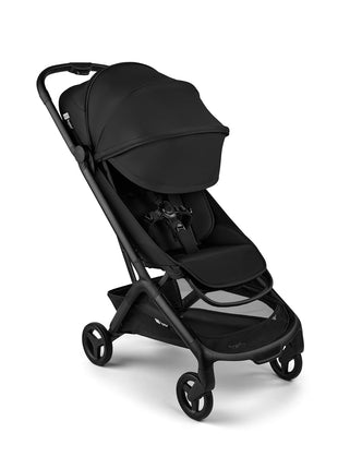 Bugaboo Butterfly 2 Ultra-Compact Travel Stroller One-Second Fold | Airplane carry-on approved, reclining seat, suspension wheels, adjustable footrest, Black