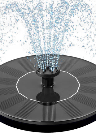 Mademax 1W Solar Bird Bath Fountain Pump, Solar Fountain, Free Standing Floating Solar Powered Water Fountain Pump for Bird Bath, Garden, Pond, Pool, Outdoor