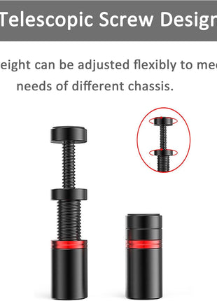 Graphics Cards GPU Brace Support Adjustable Height 49mm-80mm Video Cards Sag Holder Bracket Stand with Magnetic Black