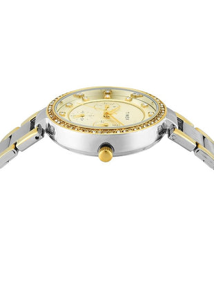 TIMEX Champagne Round Dial Analog Women's Watch - TWEL18711