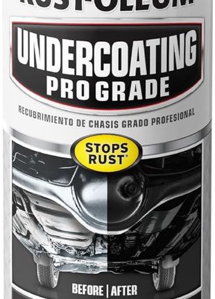 Rust-Oleum 248656 Professional Grade Rubberized Undercoating Spray, 15 oz, Black