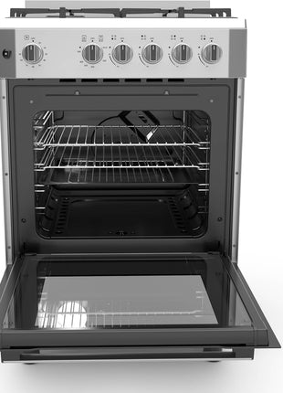 PremiumLevella 24" Gas Range with 4 Burners and 2.7 Cu. Ft. Oven Capacity (Black)