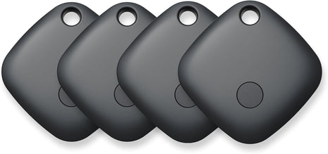 Air Tracker Tags-4 Pack, Bluetooth Tracker Works with Apple Find My APP (iOS Only, Not for Android), Keys Finder, Item Locator for Keys, Luggage, Backpack, Bags, Wallet, Replaceable Battery