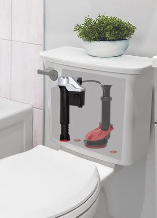 Korky QuietFILL Platinum Toilet Fill Valve - Universal Fits 99% of Toilets - Easy Height Adjust for Fast Install, 528MP