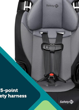 Safety 1st Grand 2-in-1 Booster Car Seat, Converts from High Back to Belt-Positioning Booster, High Back Seat for Kids 30-65, and Belt-Positioning 40-100 Pounds, Black Sparrow