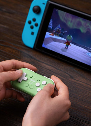 Nargos 8BitDo Micro Bluetooth Key Chain Sized Mini Controller for Nitendo Switch, Windows, Android and macOS (Micro- Green)
