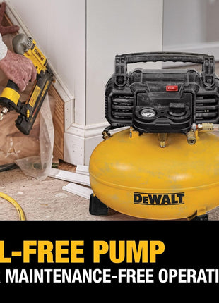 DEWALT Pancake Air Compressor, 6 Gallon, 165 PSI (DWFP55126)