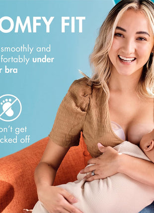 Boon Trove Silicone Manual Breast Pump - Discreet Milk Collector - 2 Count | Hands Free Breast Pump, Includes Canvas Travel Pouch, Breastfeeding Essentials, Passive Suction, Collects Up To 3 Ounces