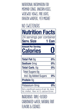 Polar Seltzer Jr Variety Pack, 7.5 fl oz Cans, Pack of 24 Six Flavors, Mini Cans, No Sugar, No Sweeteners