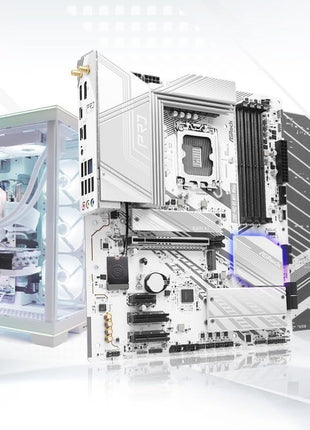 ASRock Z890 Pro RS WiFi 6E White Intel Core Ultra LGA1851 RL-ILM DDR5 8666 MHz 256 GB ATX Motherboard M.2