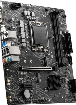 MSI PRO H610M-G DDR4 Motherboard (12th/13th/14th Gen Intel Core, LGA 1700 Socket, DDR4, PCIe 4, SATA 6Gb/s, 1Gbps LAN, M.2 Slots, USB 3.2, mATX)