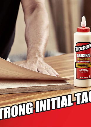 Titebond Original Wood Glue 5063, Industry Standard for Woodworking, Furniture Repair/Assembly, Construction, Home Repair or Modeling, 8 oz