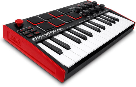Akai Professional MPK Mini MK3 25-Key USB MIDI Keyboard Controller | Velocity-Sensitive Mini Keys, 8 MPC Pads, 8 Knobs, Software Suite Included, for Beat Makers, Music Producers and Home Studios
