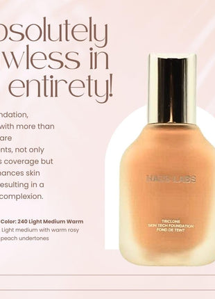 HAUS LABS BY LADY GAGA Triclone Skin Tech Medium Coverage Foundation with Fermented Arnica 240 Light Medium Warm