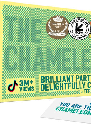 The Chameleon Social Deduction Game for Adults, Ages 12+ | Spot the Imposter, Find the Traitor, Award-Winning Secret Word Game, 3-8 Players, Teens & Adults, Perfect for Summer Parties