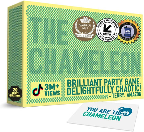 The Chameleon Social Deduction Game for Adults, Ages 12+ | Spot the Imposter, Find the Traitor, Award-Winning Secret Word Game, 3-8 Players, Teens & Adults, Perfect for Summer Parties