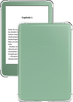 Clear Case Compatible for 6.8" Kindle Paperwhite 11th Generation 2021 and Paperwhite Signature Edition,Thin Slim Lightweight Scratch Proof Silicone Rubber TPU Cover (Transparent)