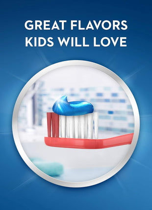 Crest Kid's Cavity Protection Toothpaste, Crest Kids Toothpaste, For Children And Toddlers 2+, Sparkle Fun, 4.6 Oz (Pack of 3), Toothpaste For Kids, Packaging may vary