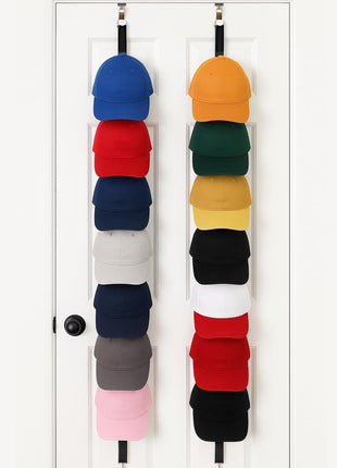 Jokari Over the Door Organizer, 2 Pack, Holds Up to 16 Hats | Hat Rack, Storage System, Men Women, Kids Adjustable Closet Hanger, Hooks, Easy Display, Fits All Hat Styles