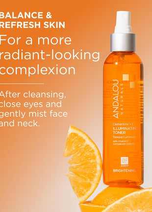 Andalou Naturals Illuminating Facial Toner Clementine + Vitamin C (6 fl oz)