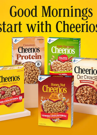 Multi Grain Cheerios, Heart Healthy Breakfast Cereal, Gluten Free, Family Size, 18 oz