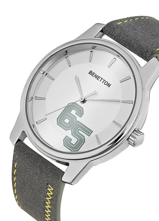 United Colors of Benetton Men Silver Round Dial Analog Watch - UWUCG2002