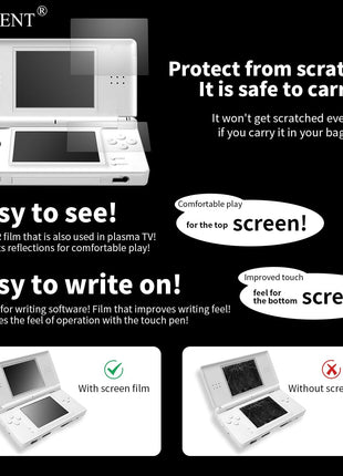 OSTENT 3 x Ultra Clear Screen Guard Film LCD Protector for Nintendo NDS Lite NDSL