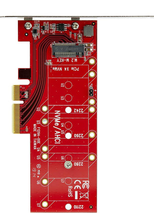 StarTech.com PEX4M2E1 M.2 Adapter - x4 PCIe 3.0 NVMe - Low Profile and Full Profile - SSD PCIE M.2 Adapter - M2 SSD - PCI Express SSD