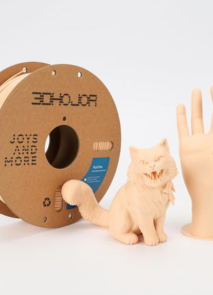 3DHoJor PLA Pro (PLA+) Filament 1.75mm, 3D Printer Filament, Cardboard Spool, +/- 0.03mm Accuracy, Beige, 1kg
