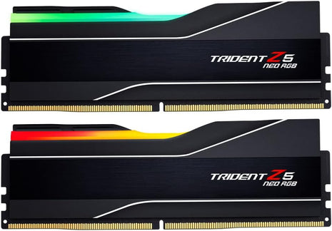 G.SKILL Trident Z5 Neo RGB Series DDR5 RAM (AMD Expo & Intel XMP 3.0) 32GB (2x16GB) 6000MT/s CL30-38-38-96 1.35V Desktop Computer Memory U-DIMM - Matte Black (F5-6000J3038F16GX2-TZ5NR)