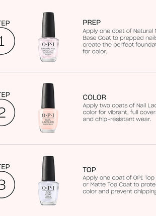 OPI Top Coat | Nail Polish Top Coat | Prevents Chipping, Protects Nails, High Gloss Shine