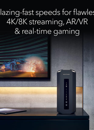 NETGEAR Nighthawk Tri-Band WiFi 7 Router (RS700S) - Router Only- BE19000 Wireless Speed (up to 19 Gbps) – 10 Gig Internet Port - Covers up to 3,500 sq. ft. – 1-Year Armor & Free Expert Help