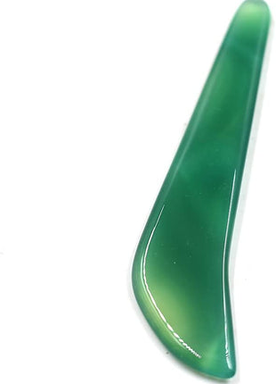Dtacke Green 11cm/4.3 inch Polishing Burnisher Natural Agate Knife Gold Silver Jewellery Hand Polishing Burnisher Tool
