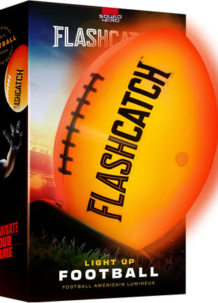 Light Up Football - Glow in the Dark Ball - NO 6 - Boys Gifts - Outdoor Sports, Birthday Gifts for Boys 8-15+ Year Old - Kids Teenage Youth Gift Ideas - Boy Toys Stuff Ages 8 9 10 11 12 13 14 15