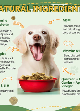 Dog Multivitamin Soft Chews and Probiotics for Dogs Powder