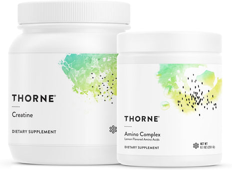 THORNE - Performance Essentials Bundle: Creatine & Amino Power Pack - Muscular Support, Energy Boost, and Cognitive Function - NSF Certified - 30 to 90 Servings