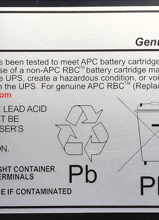 APC UPS Battery Replacement, RBC18 Smart-UPS Models SC250RM1U, SC450RM1U and Select Others