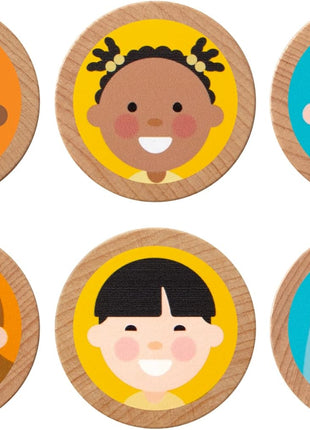 Melissa & Doug GO Tots Wooden Roll & Ride Bus with 3 Disks School Bus Toys for Babies and Toddlers - FSC-Certified Materials
