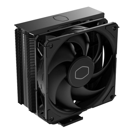 Cooler Master Hyper 212 Black CPU Air Cooler 鈥?120mm High Performance PWM Fan, 4 Copper Heat Pipes, Aluminum Top Cover, Low Noise & Easy Installation, AMD AM5/AM4 & Intel LGA 1851/1700/1200, Black