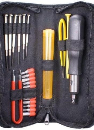 QVS 23 Piece Computer Maintenance Tool Kit with Precision Screwdrivers Computer Surge Protector (CA215P)