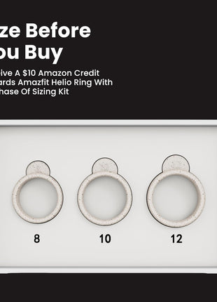 Amazfit Helio Smart Ring, Monitor Sleep/Heart, Water-Resistant, iOS/Android