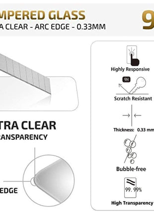 NEW'C 3 Pack Designed for iPhone 11 and iPhone XR Screen Protector (6.1 inch), Enhanced Tempered Glass Protection, Case Friendly Anti Scratch Bubble Free Ultra Resistant