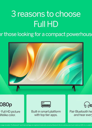 VIZIO 40-inch Full HD 1080p Smart TV with DTS Virtual: X, Alexa Compatibility, Google Cast Built-in, Bluetooth Headphone Capable, (VFD40M-08 New)