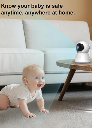 5inch HD Video Baby Monitor with Camera and Audio, No WiFi Hack-Proof Security, Remote Pan-Tilt-Zoom, 100-Hour Battery Life in VOX Mode, 1000ft Range, Night Vision, Temperature & Cry Alerts