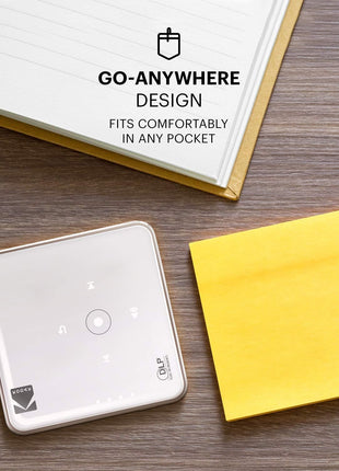 Kodak Ultra Mini Portable Projector - HD 1080p Support LED DLP Rechargeable Pico - 100 Display Built-in Speaker - HDMI USB and Micro SD - Compatible with iPhone iPad Android Phones"