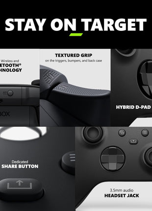 Xbox Wireless Gaming Controller (2025)  - Carbon Black  - Play on Xbox, Windows, Android, iOS, FireTV Sticks, Smart TVs, VR Headsets