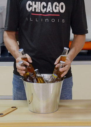 5-Quart Galvanized Pail Beer Bucket 9x9x7 inches (Pack of 3)