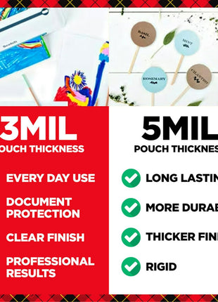 Scotch Thermal Laminating Pouches Premium Quality, 5 Mil Thick for Extra Protection, 20 Pack Business Card Size Laminating Sheets, Our Most Durable Lamination Pouch, 2.3 x 3.7 inches (TP5851-20)