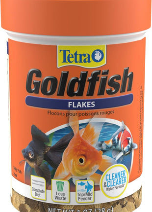 Tetra Goldfish Flakes, Nutritionally Balanced Diet For Aquarium Fish, Vitamin C Enriched Flakes, 7.06 oz