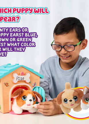 Little Live Pets My Puppy's Home Mini Playset, Orange, Play Dog with Building Dog House Toys, Customizable Puppy Plush Toy for Kids of Ages 5+